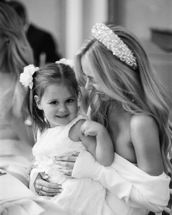 Pearl and Crystal Padded Headband — White C main image 2