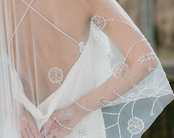 NOCTURNE | Dandelion Beaded Drop Veil