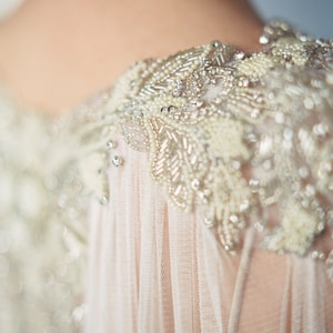 LAKSHMI Luxury Pearl & Silk Wedding Cape Veil, Bridal Cape, Bridal ...