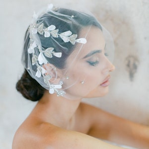 EMERSON Silk Petal Birdcage Veil image 1