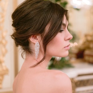 CARTER / Pendientes colgantes de diamantes de lujo imagen 7
