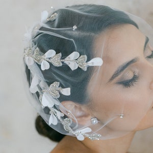 EMERSON Silk Petal Birdcage Veil image 2