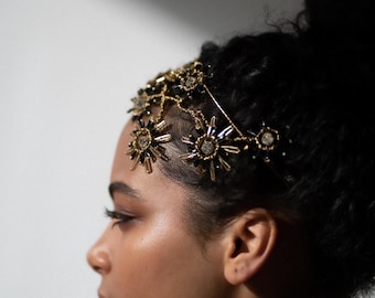 ASTRA / Diadema con cuentas de estrella celestial