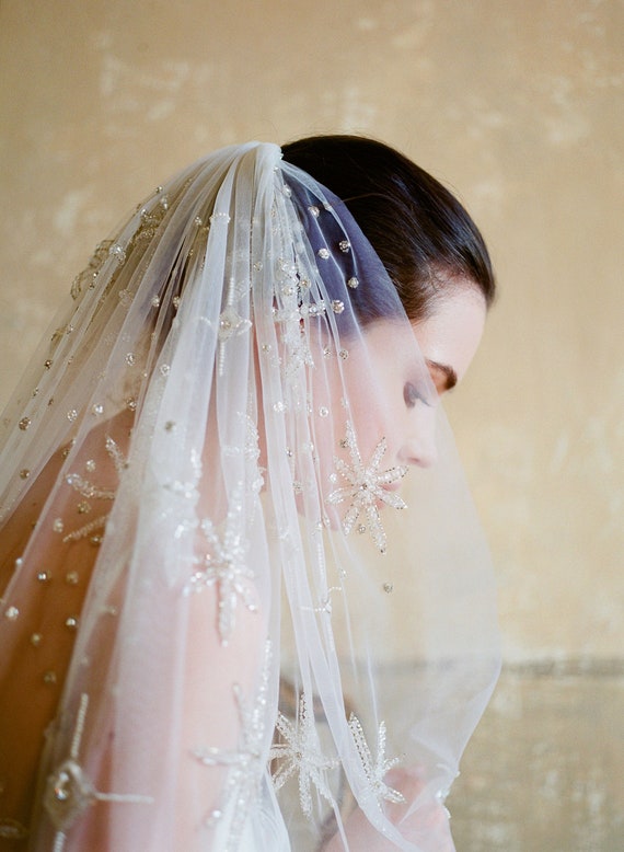 Celestial wedding veil Outlet