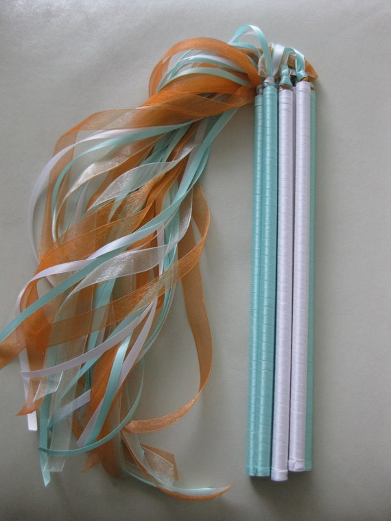 Items similar to Custom Wedding Ribbon Wands on Etsy