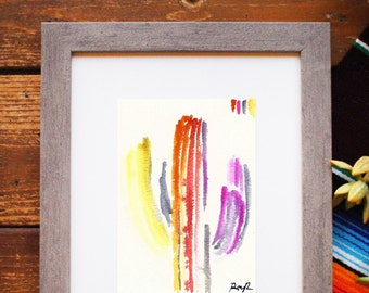 Saguaro Watercolor.Arizona Cactus Art.Rainbow Cactus.Cactus Watercolor.Cacti Art.Arizona Desert Watercolor.Arizona Desert Art.Gift from AZ