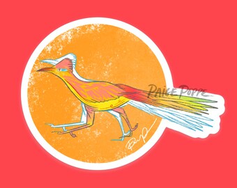 Roadrunner Sticker.Roadrunner Art.Bird Sticker.Desert Sticker.Nature Sticker.Southwest Sticker.Arizona Sticker.Bird Lover.Desert Art.AZ Art.