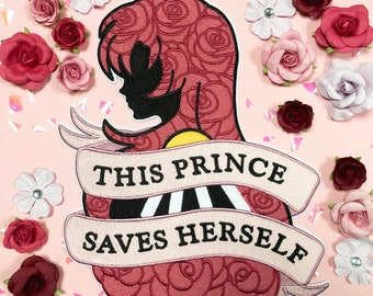 This Prince Saves Herself Back Patch