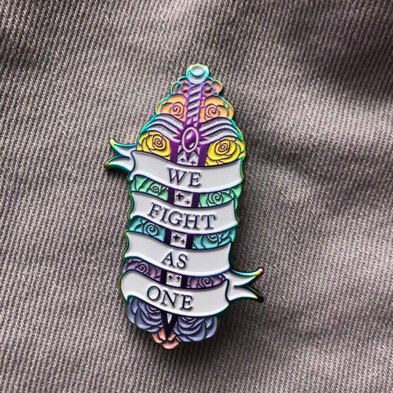 We Fight As One Enamel Pin image 2