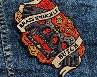 Brass Knuckle Butch Embroidered Patch