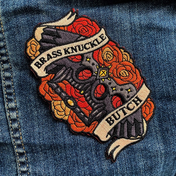 Brass Knuckle Butch Embroidered Patch