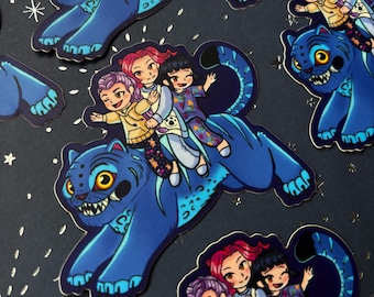Huntrix Midnight Run Sticker
