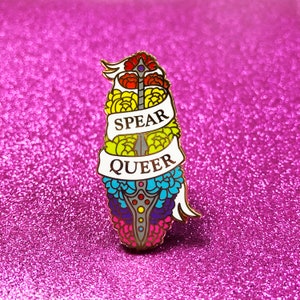 Spear Queer Enamel Pin