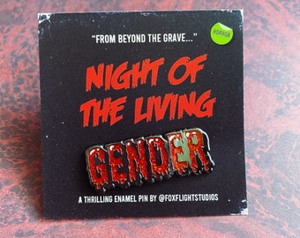 CLEARANCE: Horror Gender Enamel Pin Blood Edition