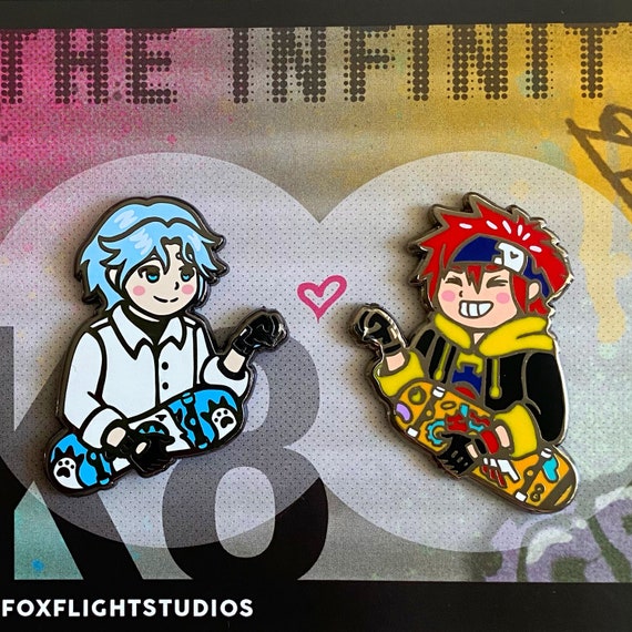 Sk8 the Infinity Reki & Langa renga Enamel Pin Set 