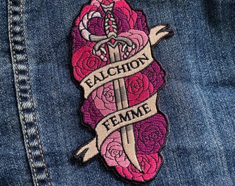 Falchion Femme geborduurde patch