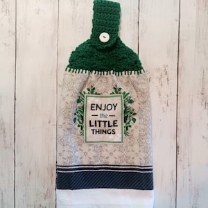 Hanging Kitchen Towels ~ Hanging Full Kitchen Towels ~ Hanging Double Towels