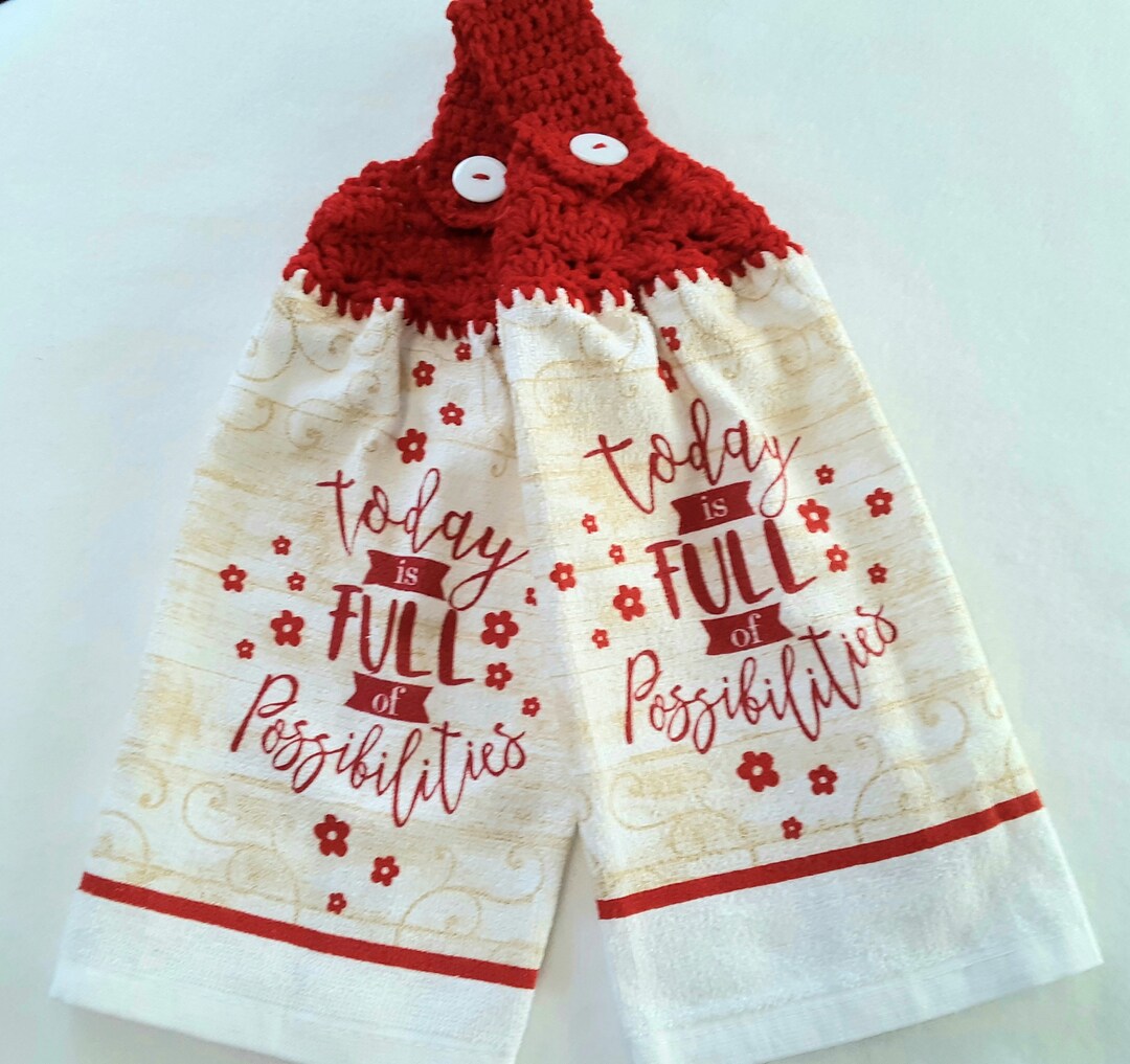 Hanging Kitchen Towels Hanging Hand Towels Hanging Dish Etsy