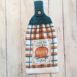 Fall Hanging Kitchen Towels ~ Hanging Full Double Kitchen Towels