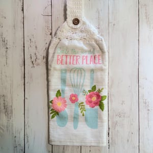 Hanging Kitchen Towels ~ Hanging Full Double Kitchen Towels