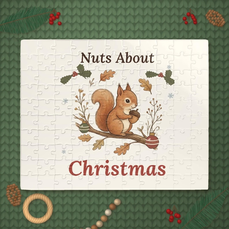 Nuts About Christmas Squirrel Puzzle