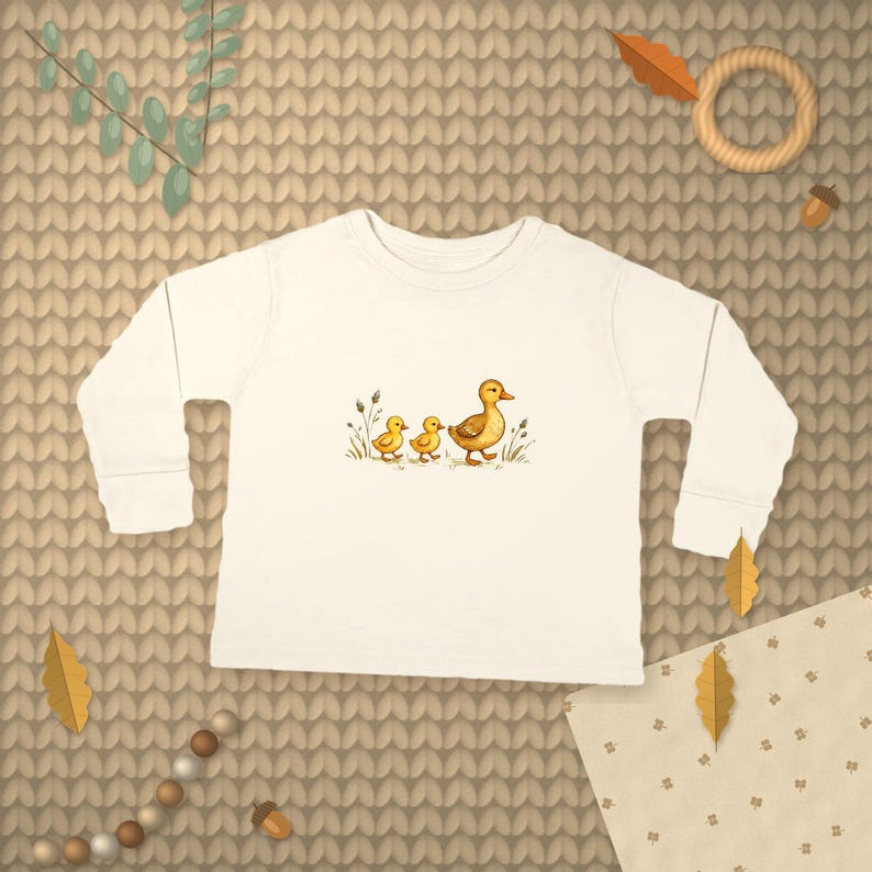 Duck Family Toddler Long Sleeve Tee