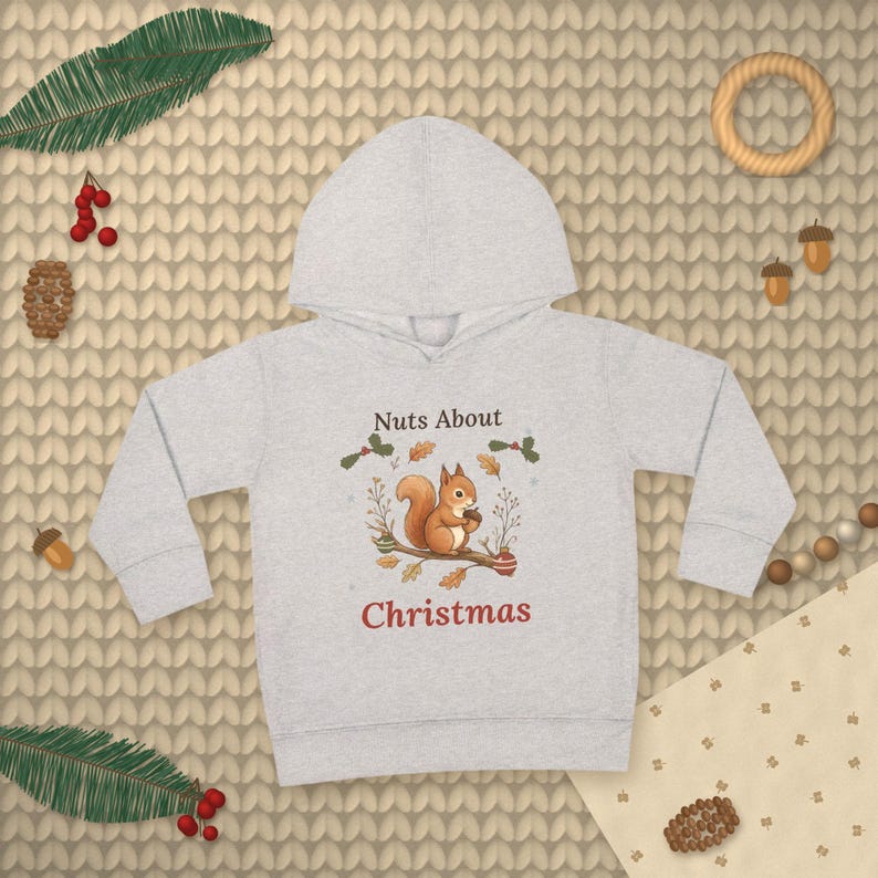 Nuts About Christmas Squirrel Hoodie