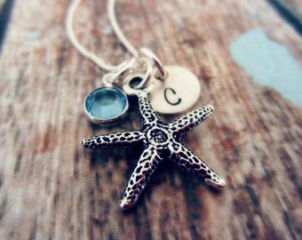 Starfish Necklace, Starfish Jewelry, Gift for Beach Lovers, Ocean Jewelry, Beach Wedding Jewelry, Beach Themed Jewelry, Gift for Bridesmaid