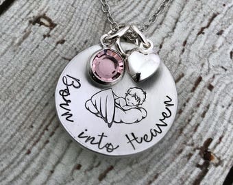 Miscarriage Necklace, Memorial Jewelry, Infant Loss Jewelry, Loss of a Baby, Remembrance Jewelry, Stillborn Baby, Memorial Necklace