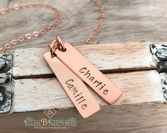 Mother's Day Gift for Mom, Rose Gold Mother's Necklace, Grandma Necklace, Personalized Gift for Mom, Name Necklace, Necklace with Kids Names