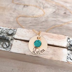 Mothers Day Gift, Birthstone Jewelry, Mama Necklace, Personalized Gift for Mom, Grandmother Necklace image 2