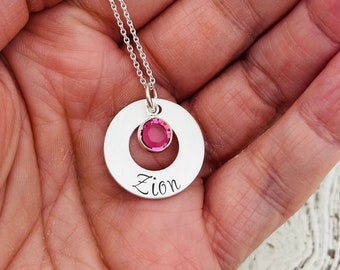 New Mom Necklace, Mom Birthstone Necklace, Birthstone Necklace for Mom, Personalized Mom Necklace, Birthstone Jewelry for Mom, Mommy Jewelry