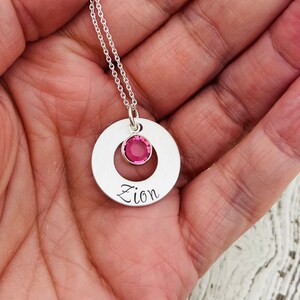 New Mom Necklace, Mom Birthstone Necklace, Birthstone Necklace for Mom, Personalized Mom Necklace, Birthstone Jewelry for Mom, Mommy Jewelry image 1