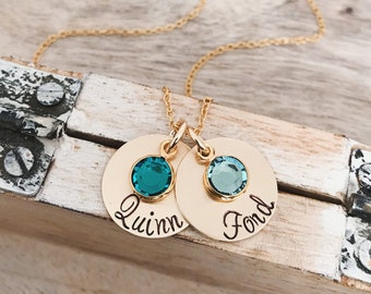 Mothers Day Gift, Birthstone Jewelry, Mama Necklace, Personalized Gift for Mom, Grandmother Necklace