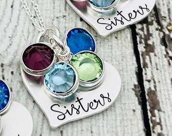 Matching Sister Necklaces, Sister Gift from Sister, Jewelry for Sisters, Personalized Necklace for Sisters, Sister Jewelry