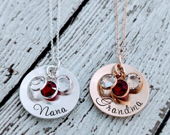 Mothers Day Necklace, Mom Necklace, Gifts for Mom, Nana Necklace, Handmade Jewelry, Personalized Gifts