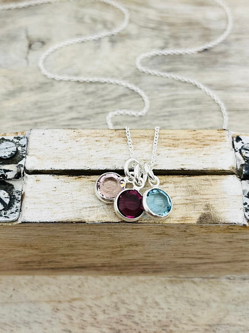 Birthstone Necklace for Mom, Personalized Gifts, Family Necklace image 6