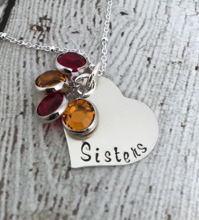 Sterling Silver Sisters Necklace Matching Sister Necklaces