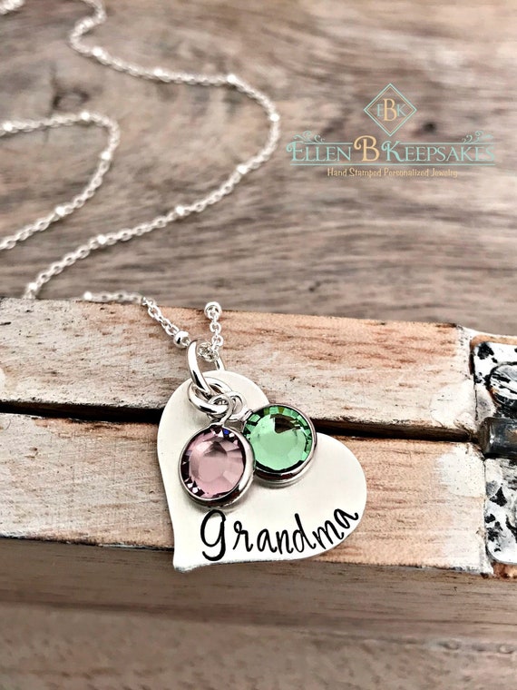 mothers day birthstone necklace etsy