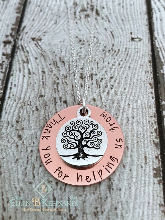 Teacher Necklace Thank You Gift For Teacher Back To School Etsy Teacher Necklace Thank You Gift For Teacher Back To School Etsy