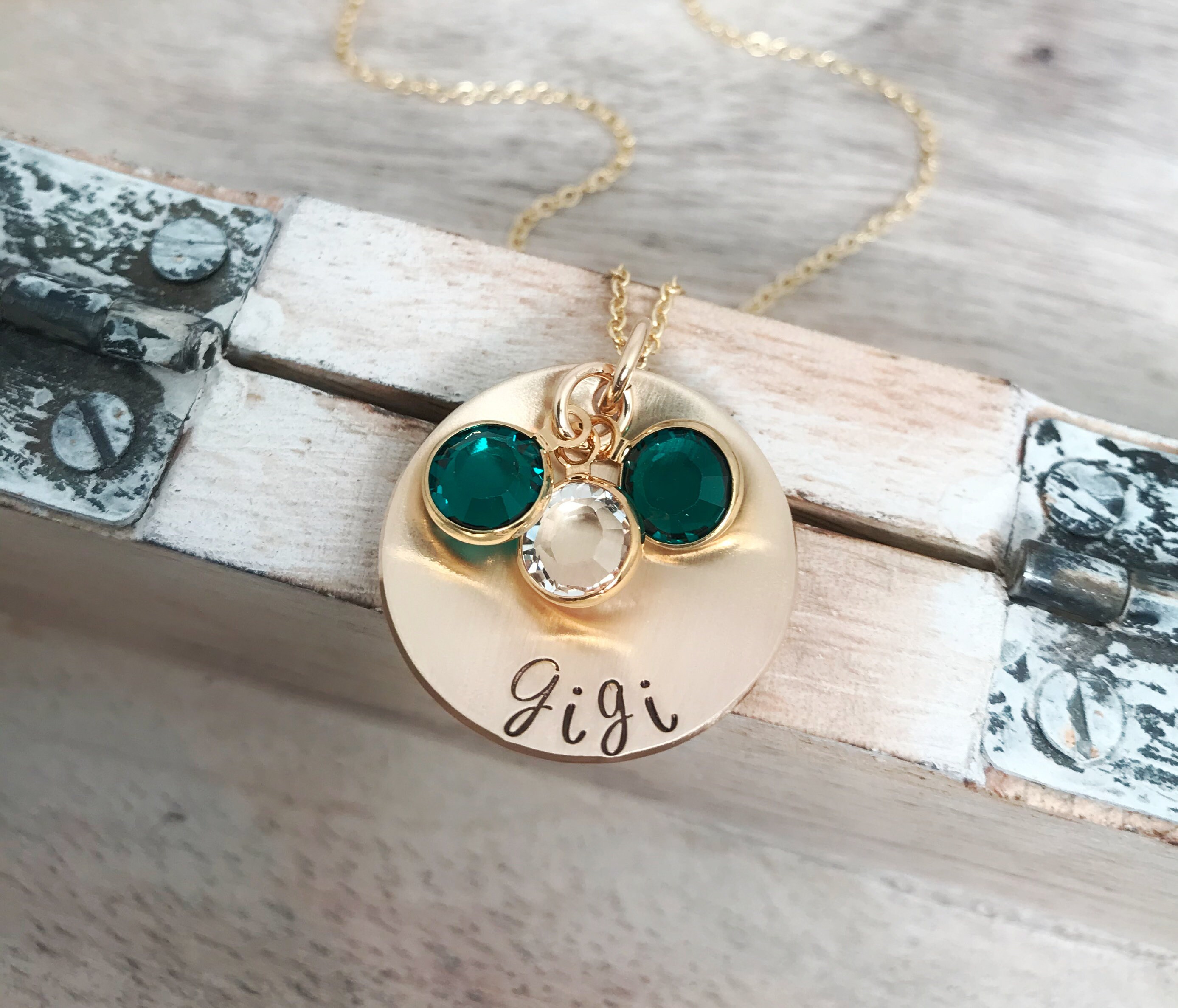 Birthstone Necklace for Mom 