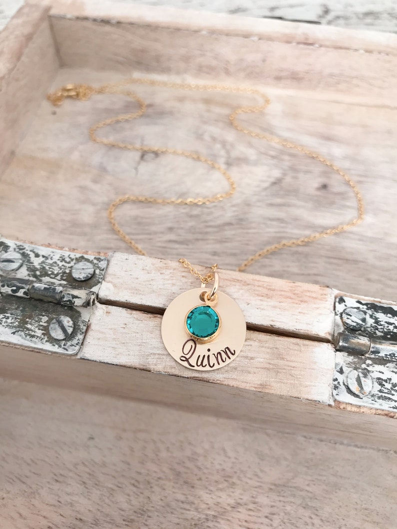 Mothers Day Gift, Birthstone Jewelry, Mama Necklace, Personalized Gift for Mom, Grandmother Necklace image 2