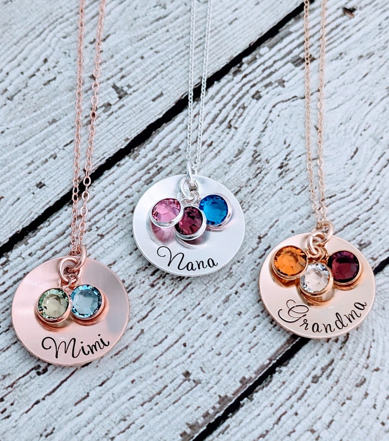 Grandmother Necklace, Birthstone Jewelry, Nana Necklace, Mother in Law Gift, Personalized Gifts, Birthstone Necklace, Mimi Gifts image 9