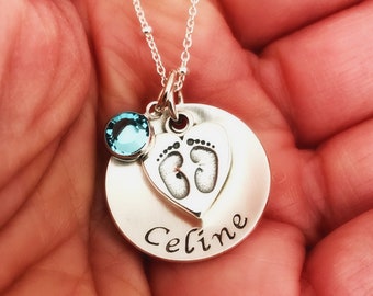 Personalized Mothers Day Gift, Baby Name Necklace, Mommy Necklace, New Mom Necklace, Personalized Baby Shower Gift, Push Present Jewelry
