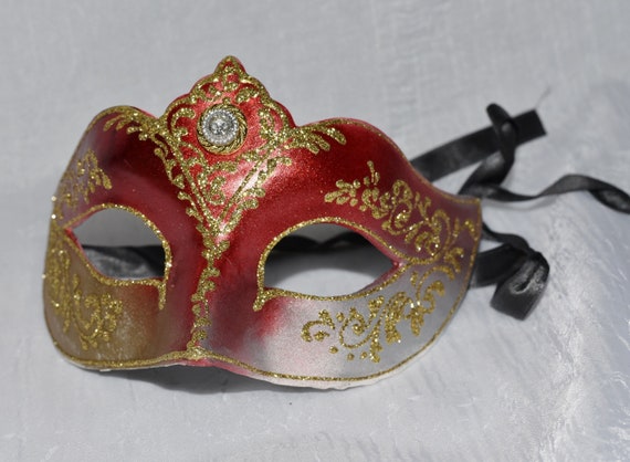Mask Vintage Italian Venetian Handcrafted Mask Si… - image 2