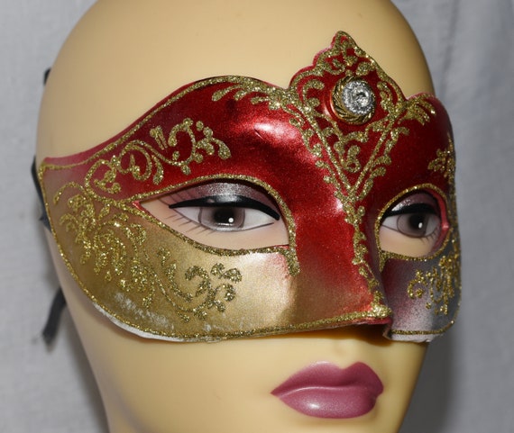 Mask Vintage Italian Venetian Handcrafted Mask Si… - image 4