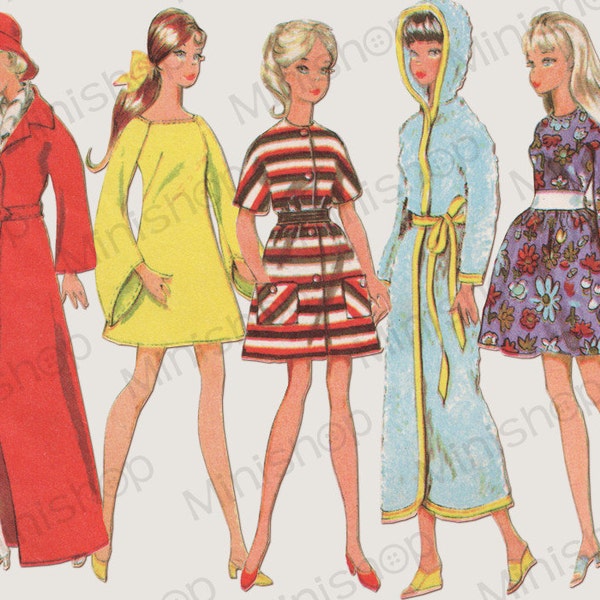 Barbie Doll Gown Sewing Pattern Etsy