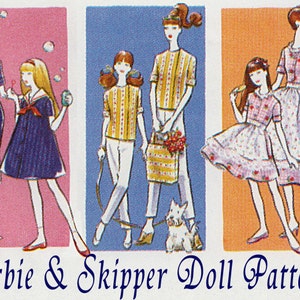 Fashion doll Sewing Pattern: 9964