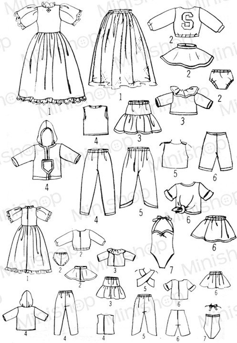 Skipper Doll Sewing Pattern 7600. Fits Blythe Kenner. Etsy