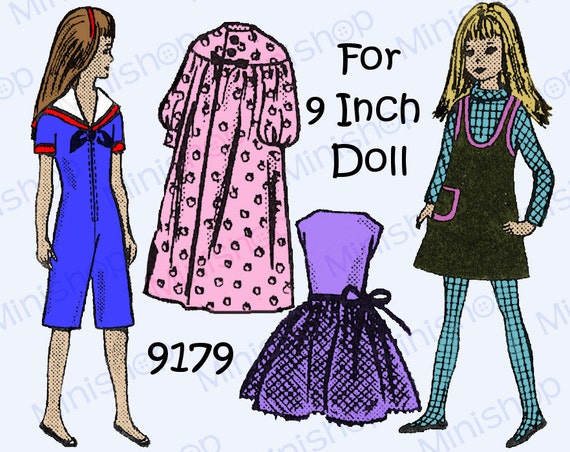 Skipper doll Sewing Pattern Mail Order 9179 | Etsy